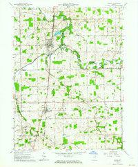 Geneva Indiana Historical topographic map, 1:24000 scale, 7.5 X 7.5 Minute, Year 1962