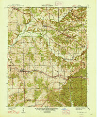 Georgetown Indiana Historical topographic map, 1:24000 scale, 7.5 X 7.5 Minute, Year 1947
