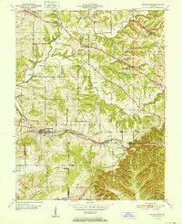 Georgetown Indiana Historical topographic map, 1:24000 scale, 7.5 X 7.5 Minute, Year 1952