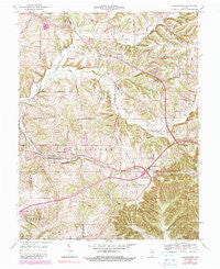 Georgetown Indiana Historical topographic map, 1:24000 scale, 7.5 X 7.5 Minute, Year 1966