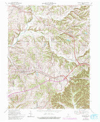 Georgetown Indiana Historical topographic map, 1:24000 scale, 7.5 X 7.5 Minute, Year 1966