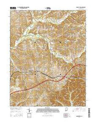 Georgetown Indiana Current topographic map, 1:24000 scale, 7.5 X 7.5 Minute, Year 2016