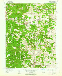 Georgia Indiana Historical topographic map, 1:24000 scale, 7.5 X 7.5 Minute, Year 1949