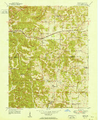 Georgia Indiana Historical topographic map, 1:24000 scale, 7.5 X 7.5 Minute, Year 1951