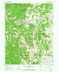 Georgia Indiana Historical topographic map, 1:24000 scale, 7.5 X 7.5 Minute, Year 1965