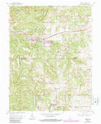 Georgia Indiana Historical topographic map, 1:24000 scale, 7.5 X 7.5 Minute, Year 1965