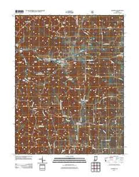 Georgia Indiana Historical topographic map, 1:24000 scale, 7.5 X 7.5 Minute, Year 2011