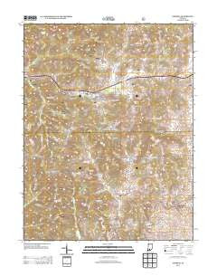 Georgia Indiana Historical topographic map, 1:24000 scale, 7.5 X 7.5 Minute, Year 2013