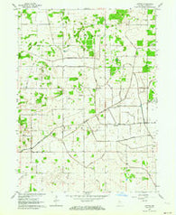 Gifford Indiana Historical topographic map, 1:24000 scale, 7.5 X 7.5 Minute, Year 1962