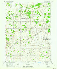 Gifford Indiana Historical topographic map, 1:24000 scale, 7.5 X 7.5 Minute, Year 1962