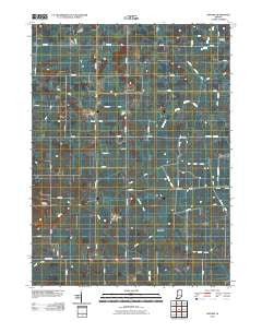 Gifford Indiana Historical topographic map, 1:24000 scale, 7.5 X 7.5 Minute, Year 2010