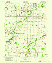 Gilman Indiana Historical topographic map, 1:24000 scale, 7.5 X 7.5 Minute, Year 1960