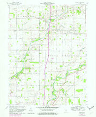 Gilman Indiana Historical topographic map, 1:24000 scale, 7.5 X 7.5 Minute, Year 1960