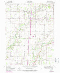 Gilman Indiana Historical topographic map, 1:24000 scale, 7.5 X 7.5 Minute, Year 1960