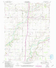 Gilman Indiana Historical topographic map, 1:24000 scale, 7.5 X 7.5 Minute, Year 1960