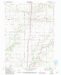 Gilman Indiana Historical topographic map, 1:24000 scale, 7.5 X 7.5 Minute, Year 1960