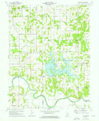 Glendale Indiana Historical topographic map, 1:24000 scale, 7.5 X 7.5 Minute, Year 1974