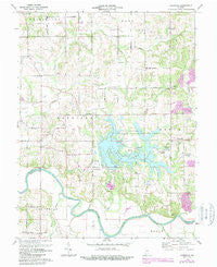 Glendale Indiana Historical topographic map, 1:24000 scale, 7.5 X 7.5 Minute, Year 1974