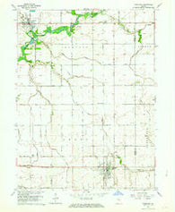 Goodland Indiana Historical topographic map, 1:24000 scale, 7.5 X 7.5 Minute, Year 1962
