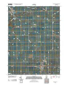 Goodland Indiana Historical topographic map, 1:24000 scale, 7.5 X 7.5 Minute, Year 2010