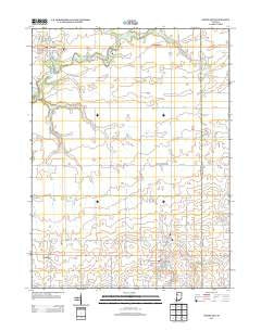 Goodland Indiana Historical topographic map, 1:24000 scale, 7.5 X 7.5 Minute, Year 2013