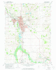 Goshen Indiana Historical topographic map, 1:24000 scale, 7.5 X 7.5 Minute, Year 1959