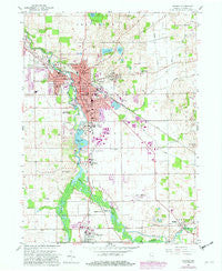 Goshen Indiana Historical topographic map, 1:24000 scale, 7.5 X 7.5 Minute, Year 1959
