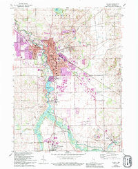 Goshen Indiana Historical topographic map, 1:24000 scale, 7.5 X 7.5 Minute, Year 1959