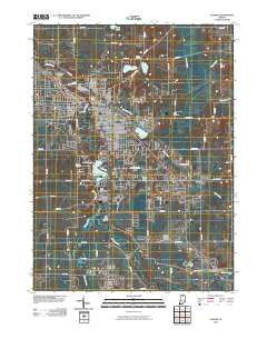 Goshen Indiana Historical topographic map, 1:24000 scale, 7.5 X 7.5 Minute, Year 2010