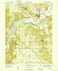 Gosport Indiana Historical topographic map, 1:24000 scale, 7.5 X 7.5 Minute, Year 1950