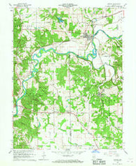 Gosport Indiana Historical topographic map, 1:24000 scale, 7.5 X 7.5 Minute, Year 1965