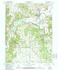 Gosport Indiana Historical topographic map, 1:24000 scale, 7.5 X 7.5 Minute, Year 1965