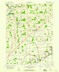 Grabill Indiana Historical topographic map, 1:24000 scale, 7.5 X 7.5 Minute, Year 1958