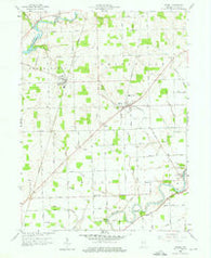 Grabill Indiana Historical topographic map, 1:24000 scale, 7.5 X 7.5 Minute, Year 1958