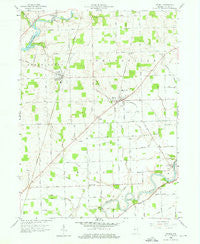 Grabill Indiana Historical topographic map, 1:24000 scale, 7.5 X 7.5 Minute, Year 1958