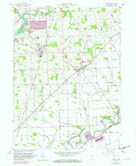 Grabill Indiana Historical topographic map, 1:24000 scale, 7.5 X 7.5 Minute, Year 1958