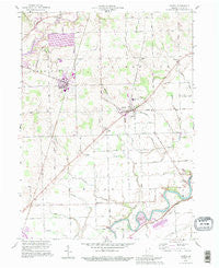 Grabill Indiana Historical topographic map, 1:24000 scale, 7.5 X 7.5 Minute, Year 1992