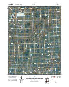Grabill Indiana Historical topographic map, 1:24000 scale, 7.5 X 7.5 Minute, Year 2010