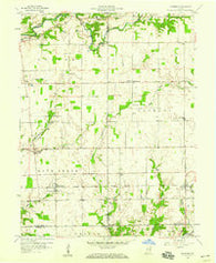 Grammer Indiana Historical topographic map, 1:24000 scale, 7.5 X 7.5 Minute, Year 1958