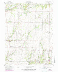 Grammer Indiana Historical topographic map, 1:24000 scale, 7.5 X 7.5 Minute, Year 1958
