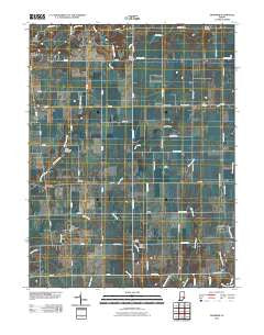 Grammer Indiana Historical topographic map, 1:24000 scale, 7.5 X 7.5 Minute, Year 2010