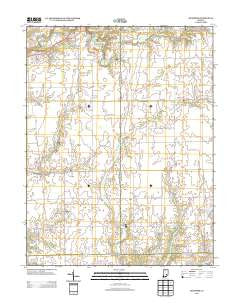 Grammer Indiana Historical topographic map, 1:24000 scale, 7.5 X 7.5 Minute, Year 2013