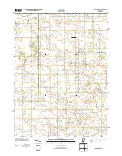 Grass Creek Indiana Historical topographic map, 1:24000 scale, 7.5 X 7.5 Minute, Year 2013
