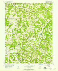 Greenbrier Indiana Historical topographic map, 1:24000 scale, 7.5 X 7.5 Minute, Year 1956