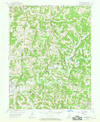 Greenbrier Indiana Historical topographic map, 1:24000 scale, 7.5 X 7.5 Minute, Year 1956