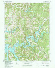 Greenbrier Indiana Historical topographic map, 1:24000 scale, 7.5 X 7.5 Minute, Year 1980