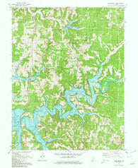Greenbrier Indiana Historical topographic map, 1:24000 scale, 7.5 X 7.5 Minute, Year 1980