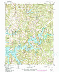 Greenbrier Indiana Historical topographic map, 1:24000 scale, 7.5 X 7.5 Minute, Year 1980