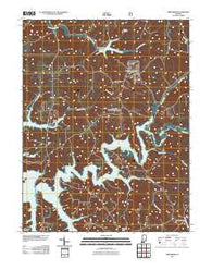 Greenbrier Indiana Historical topographic map, 1:24000 scale, 7.5 X 7.5 Minute, Year 2011