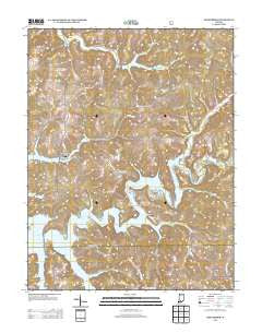 Greenbrier Indiana Historical topographic map, 1:24000 scale, 7.5 X 7.5 Minute, Year 2013